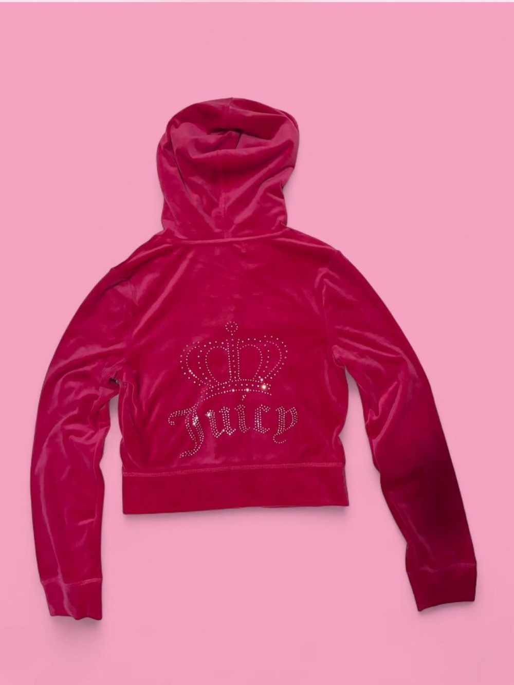🌸Juicy Couture pink velour zip up🌸